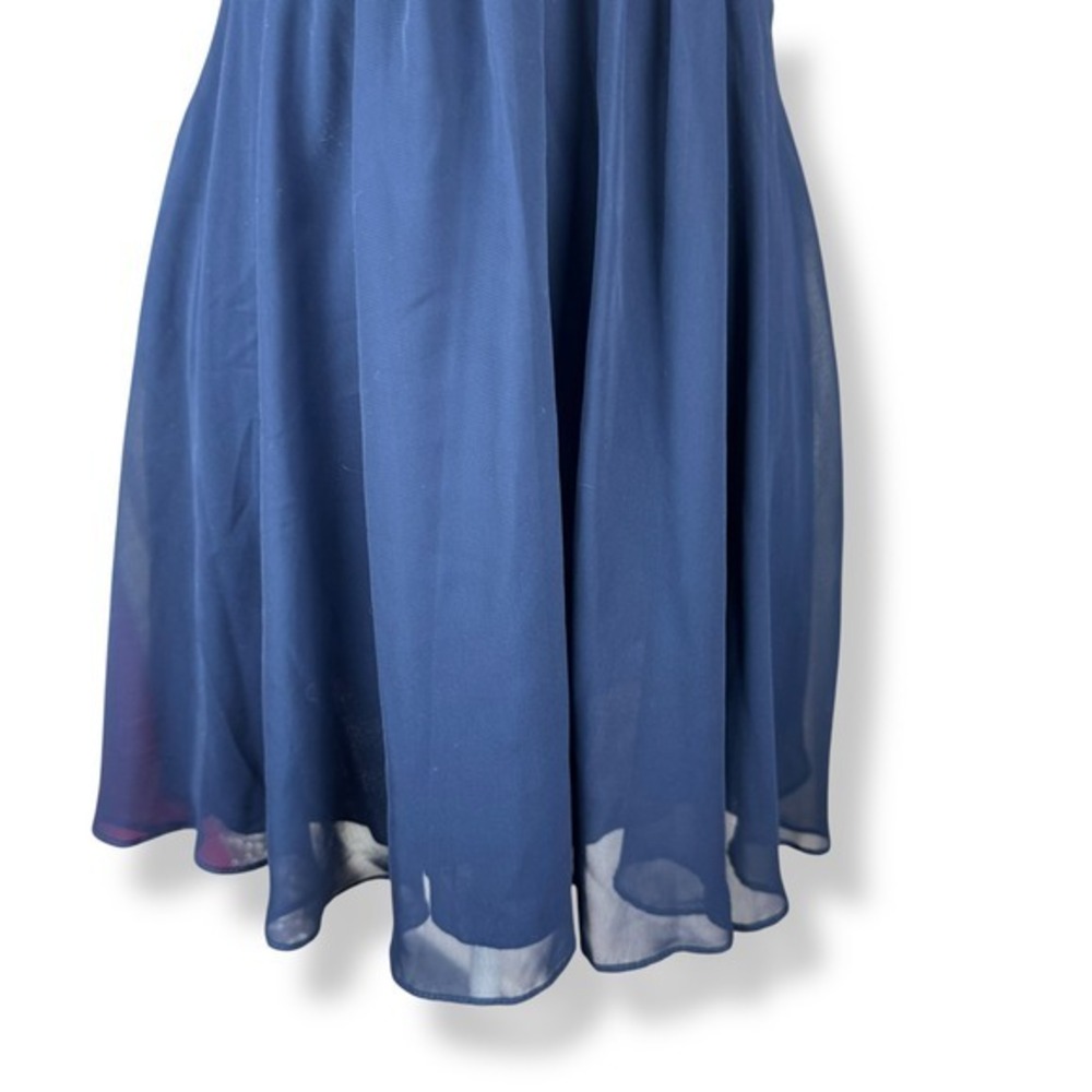 B Darlin Strapless Babydoll Chiffon Dress Juniors Size 9‎ 10 Glam Party Sparkle - Picture 9 of 9